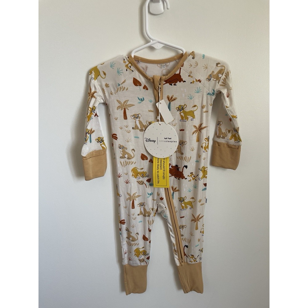 NWT Little Sleepies OG Lion King Zippy 3-6M